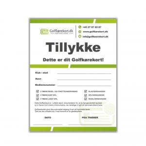 Logo-golfkørekort